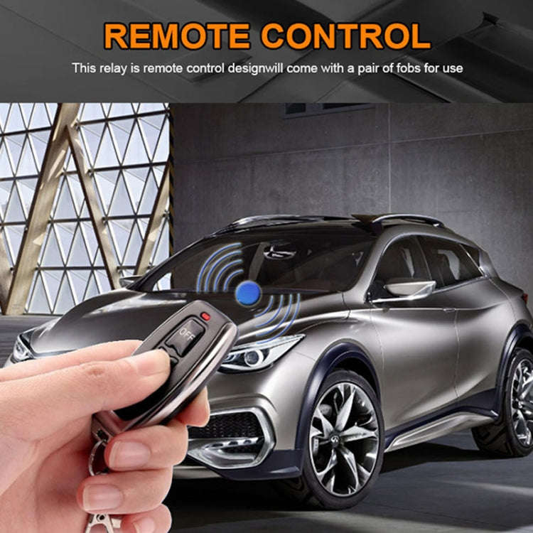 Car Battery Disconnectors Remote Control Smart Disconnect Switch, Style: Intelligent With Digtal ...