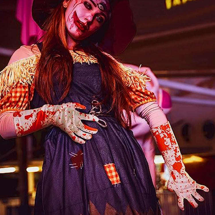 Halloween Party Decoration Blood Print Masquerade Props Horror Costume Cosplay Props, Style: Bloo...