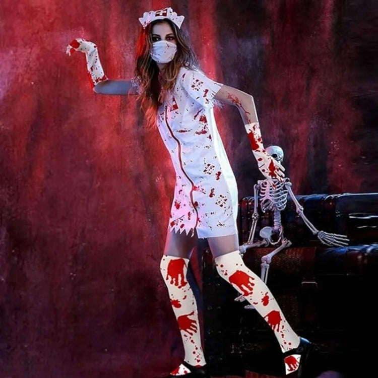 Halloween Party Decoration Blood Print Masquerade Props Horror Costume Cosplay Props, Style: Bloo...