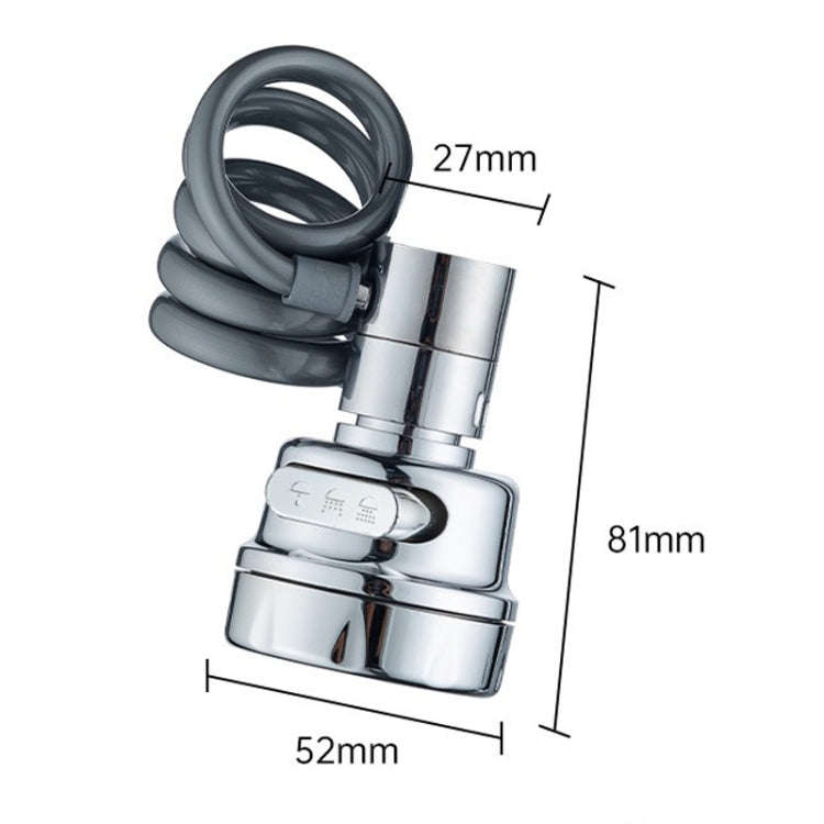 3 Gear Water Outlet Pull-out Anti-splash Kitchen Faucet Cold and Hot Household Swivel Washbasin S...