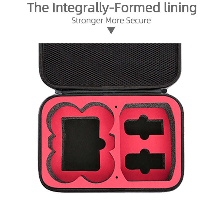 For DJI Neo Fly More Combo Carrying Case Handbag Protective Box(Black + Red Inner)