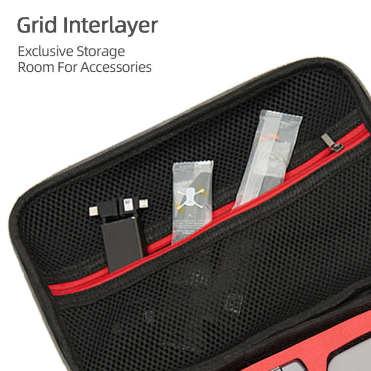 For DJI Neo Fly More Combo Carrying Case Handbag Protective Box(Black + Red Inner)