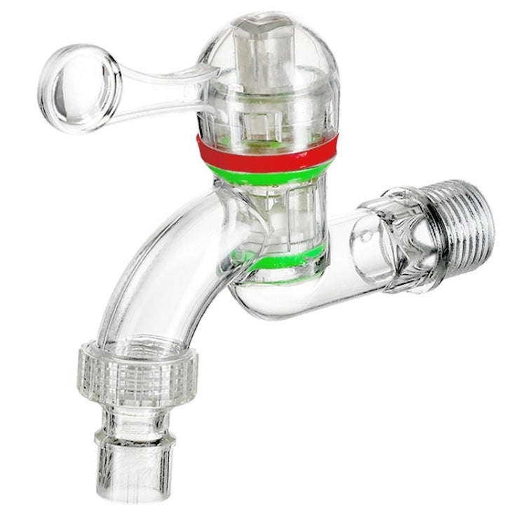 2pcs 6-points 25mm Plastic Transparent Faucet Household Anti-freezing Water Catch Hose