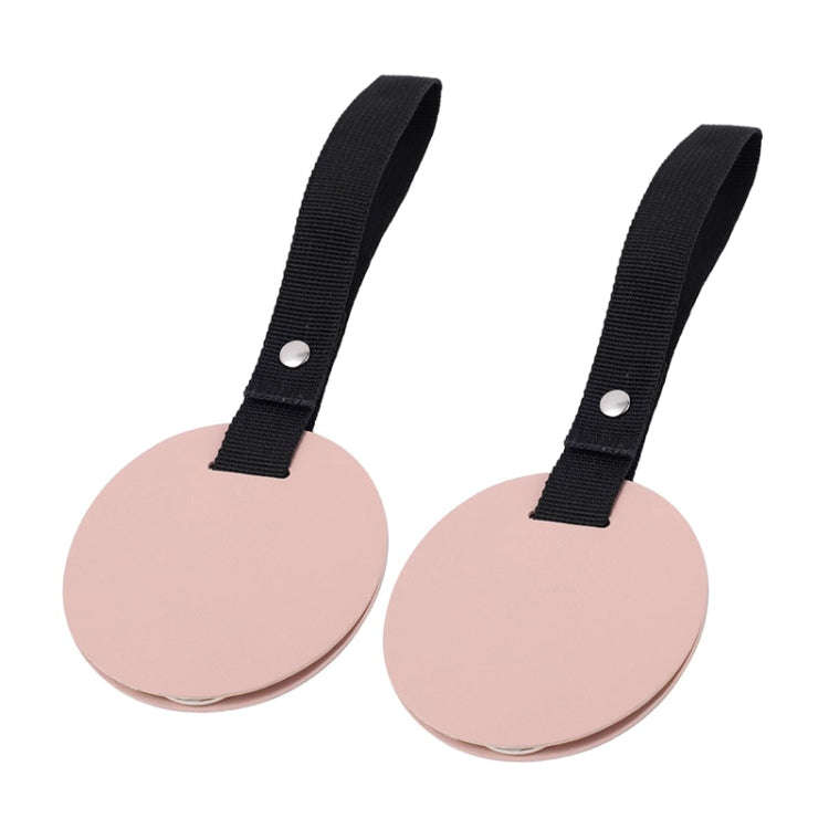 2pcs Concealed Car Seatback Leather Storage Hooks(Pink)