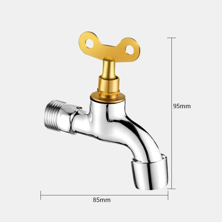 Household Faucet With Lock Outdoor Anti-theft 4 Minute Faucet, : Locked Alloy Sparkler