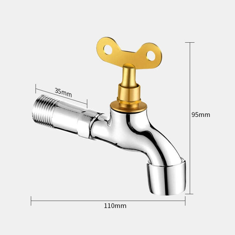 Household Faucet With Lock Outdoor Anti-theft 4 Minute Faucet, : Locked Alloy Long Sparkler