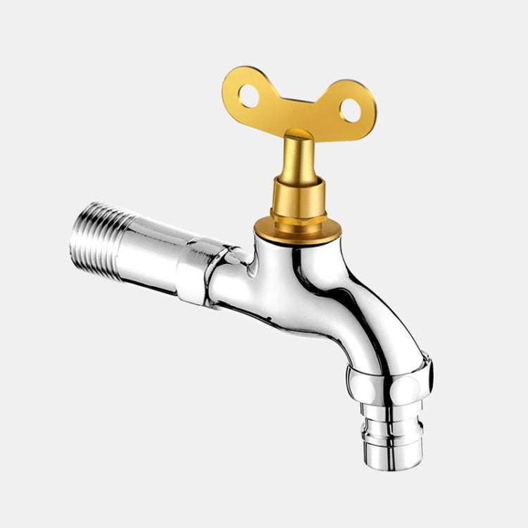 Household Faucet With Lock Outdoor Anti-theft 4 Minute Faucet, : Locked Alloy Long Washer S...