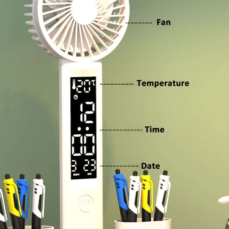 Plug-in Model With Clock  Round Desk Lamp Study Reading Folding Smart Bedside Eye Protection Lamp