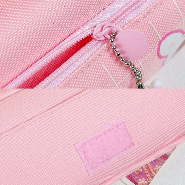 Multi-layered Pencil Bag Multifunctional Large Capacity Pen Cases Cute Cartoon Stationery Bag(Blue)