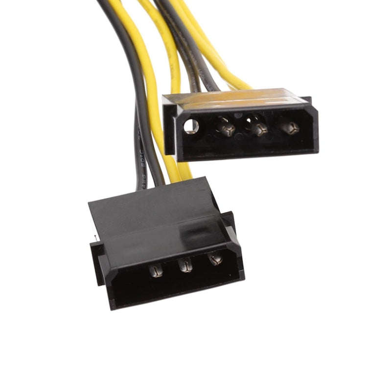 20cm IDE Power Dual Large 4Pin To EPS 8Pin CPU Supply Cable