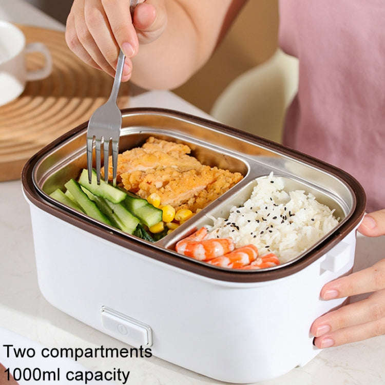A12 12V Dual Voltage For Car Home Use Electric Lunch Box Stainless Steel Lining Plug-in Heating B...