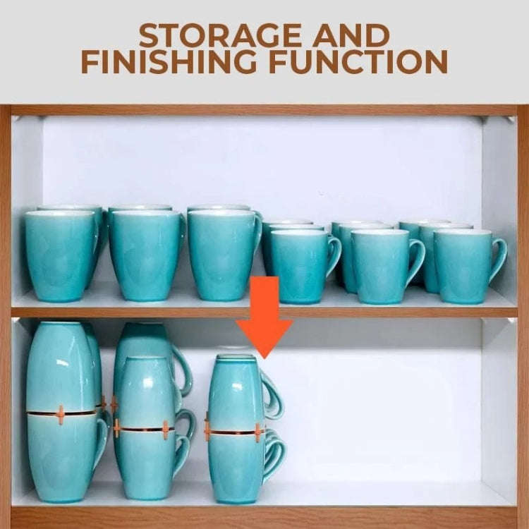 Telescopic Adjustable Cup Holder Coffee Cup Glasses Stacking Rack(Blue)