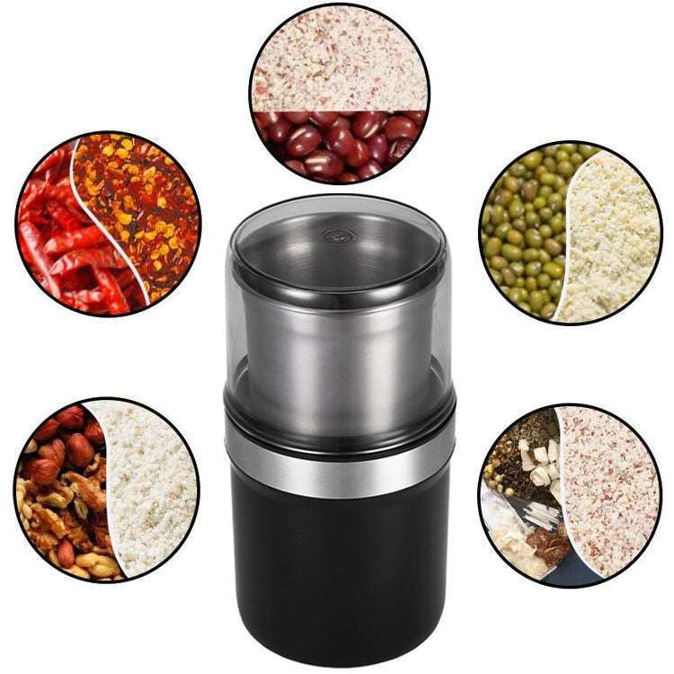 Single Cup Cross Knife Small Electric Grinder Coffee Bean Grains Fine Grinding Powder Machine US ...