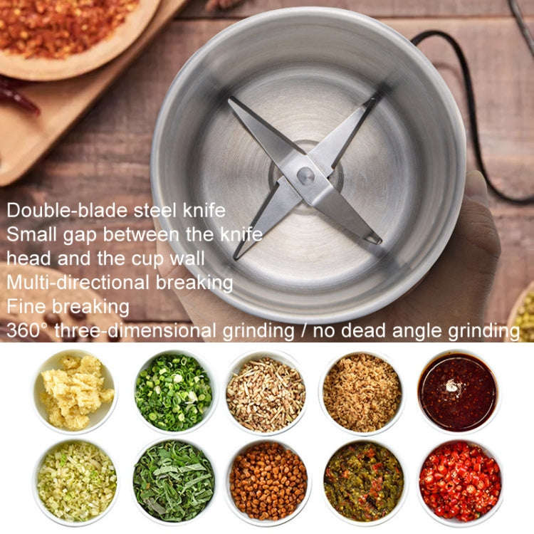 Single Cup Cross Knife Small Electric Grinder Coffee Bean Grains Fine Grinding Powder Machine US ...