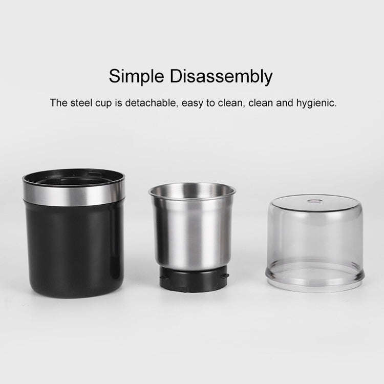 Single Cup Cross Knife Small Electric Grinder Coffee Bean Grains Fine Grinding Powder Machine US ...