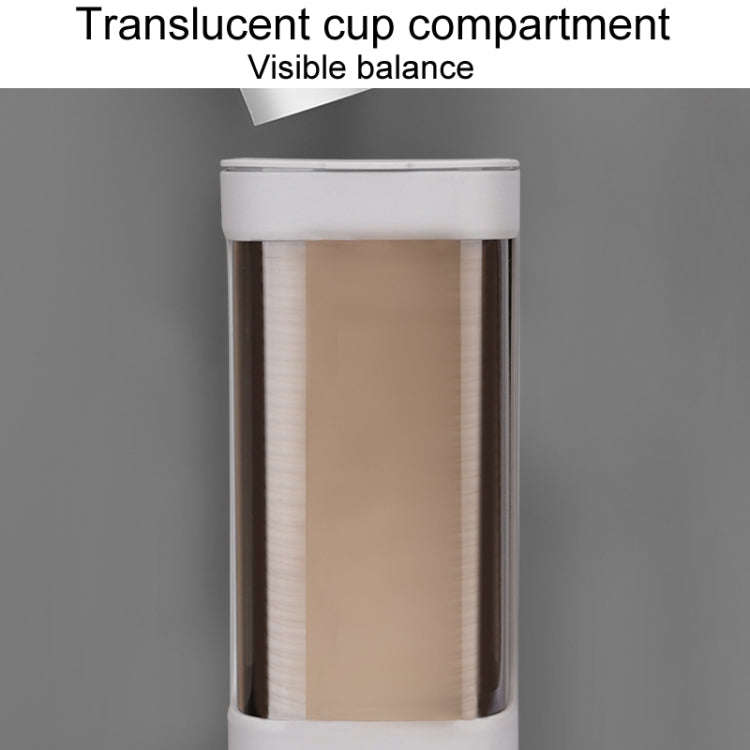Household Disposable Cup Organizer Water Dispenser Dustproof Wall Mounted Shelf, Style: Dual Cyli...