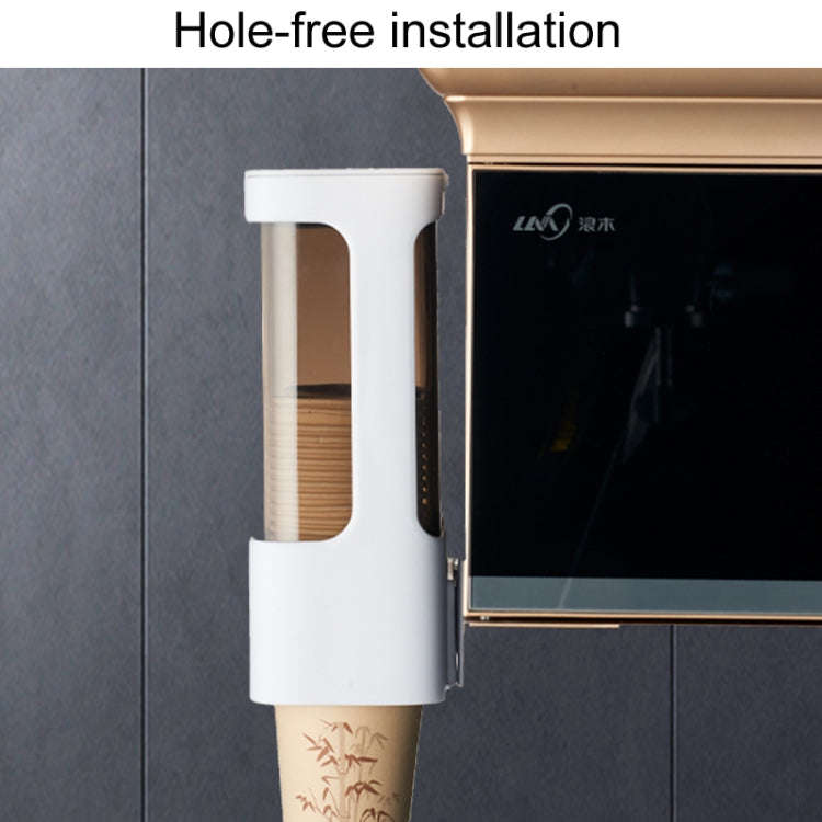 Household Disposable Cup Organizer Water Dispenser Dustproof Wall Mounted Shelf, Style: Single Cy...