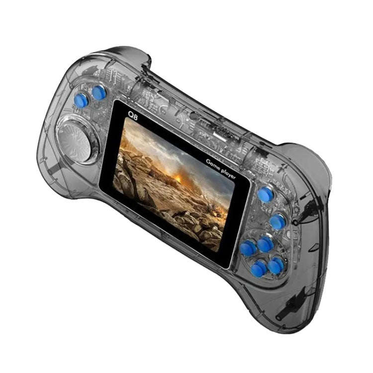 Q8 Handheld Game Console 3.0 Inch Screen Support TV Connection Built In 800 Games Singles Transpa...
