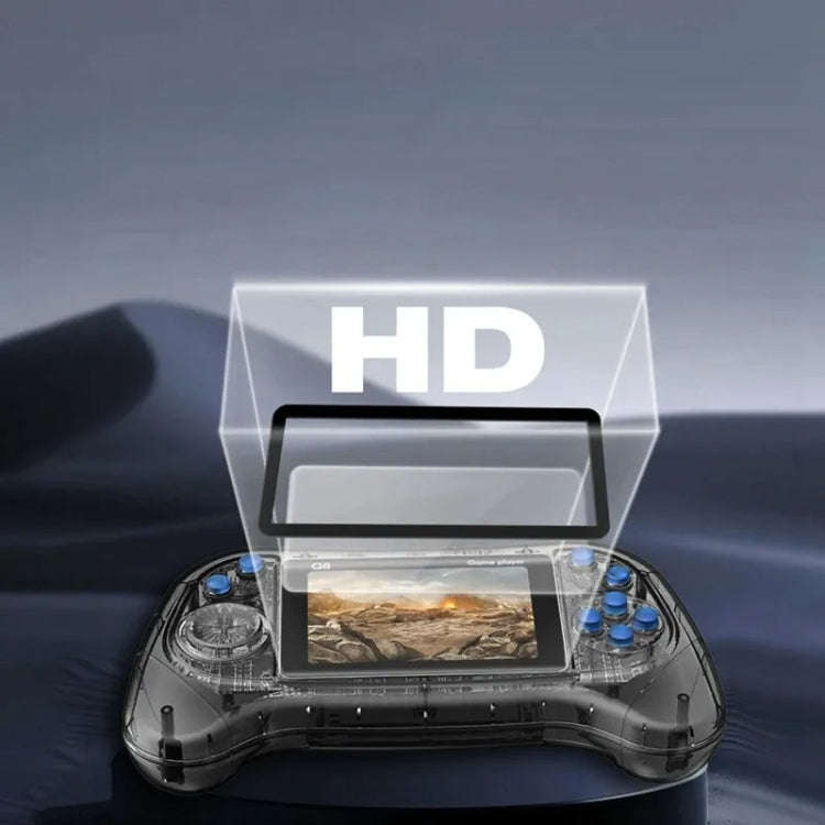 Q8 Handheld Game Console 3.0 Inch Screen Support TV Connection Built In 800 Games Singles Transpa...