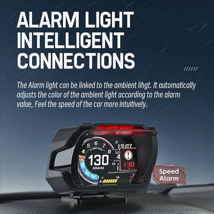 HUD Head-up Display OBD LCD Mileage Speedometer(English Version)