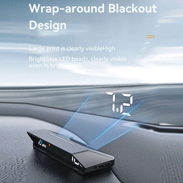 Head-up Display OBD Multi-function Vehicle Instrument Oil Temperature Gearbox Monitoring Screen(S...
