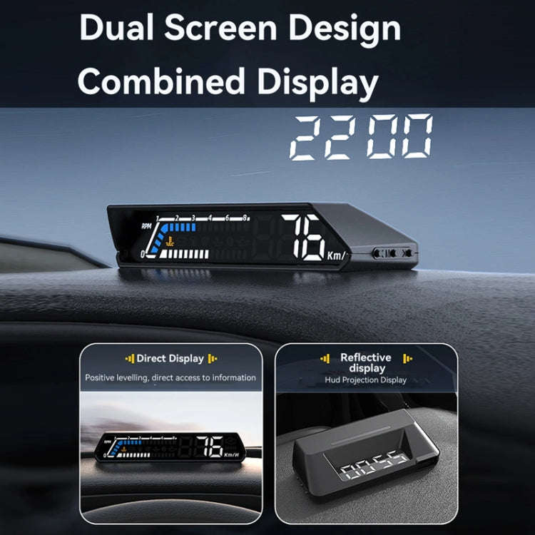 Head-up Display OBD Multi-function Vehicle Instrument Oil Temperature Gearbox Monitoring Screen(S...