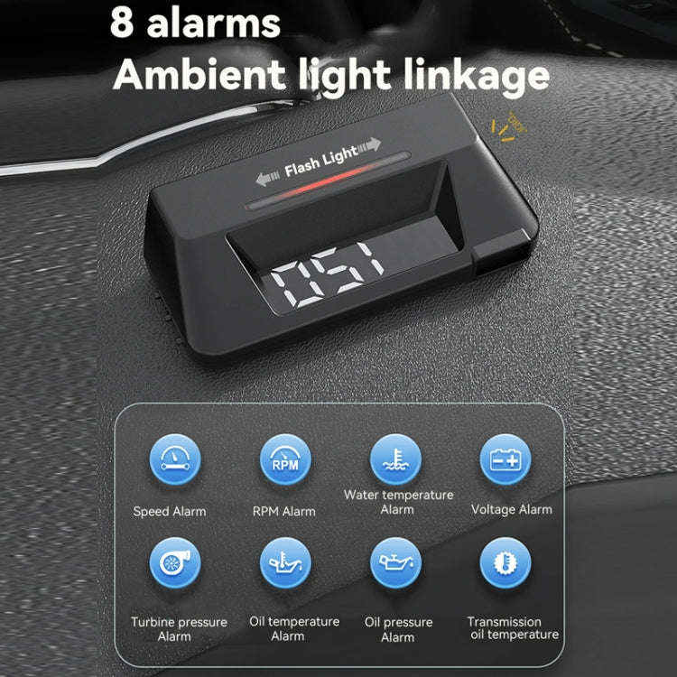 Head-up Display OBD Multi-function Vehicle Instrument Oil Temperature Gearbox Monitoring Screen(S...