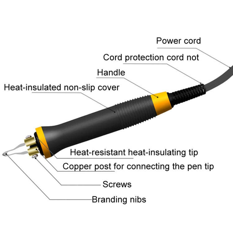 Wood Burning Pen Gourd Branding Tool Wood Panel Branding Machine EU Plug