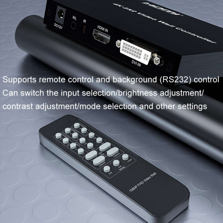 4K 2x2 HDMI Video HD Splice Support HDMI / DVI Input 4CH HDMI Output US Plug