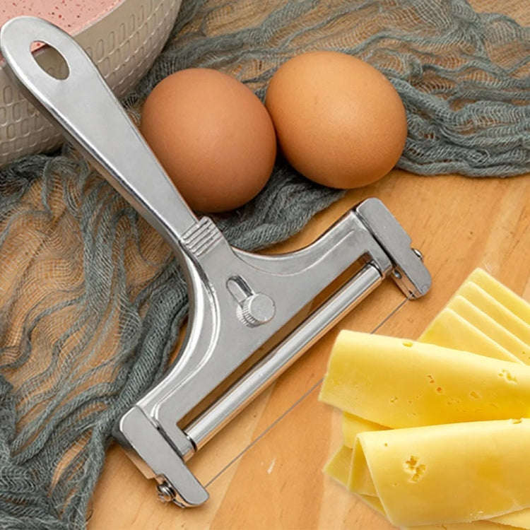 Cheese Slicer Adjustable Thickness Butter Cutter Stainless Steel Wire Scraper