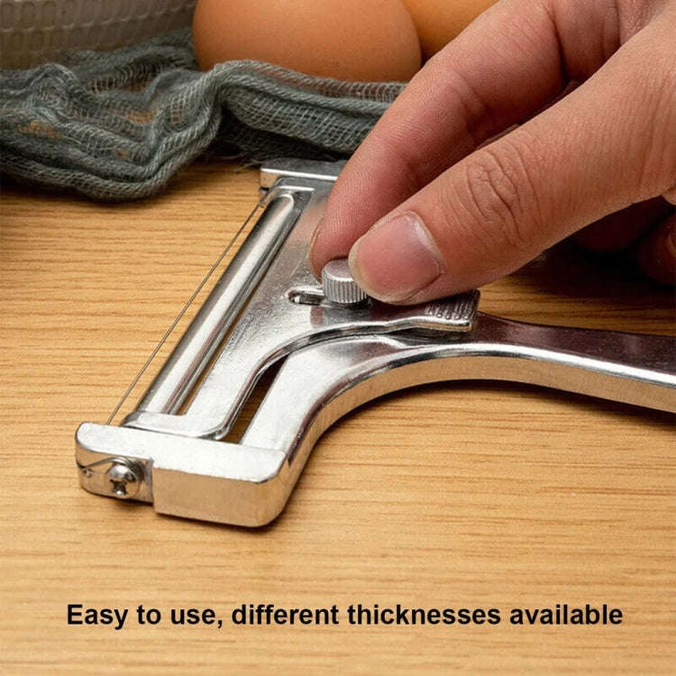 Cheese Slicer Adjustable Thickness Butter Cutter Stainless Steel Wire Scraper