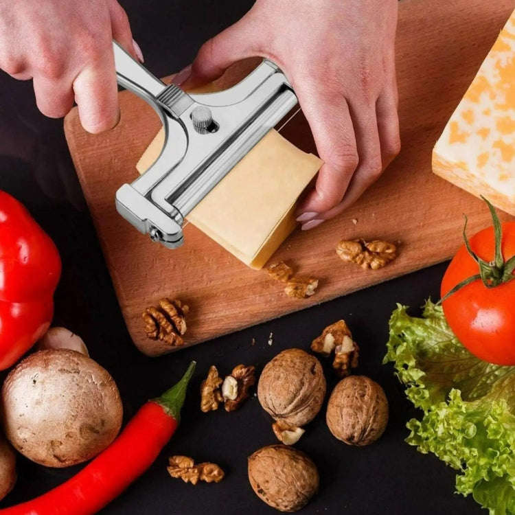 Cheese Slicer Adjustable Thickness Butter Cutter Stainless Steel Wire Scraper