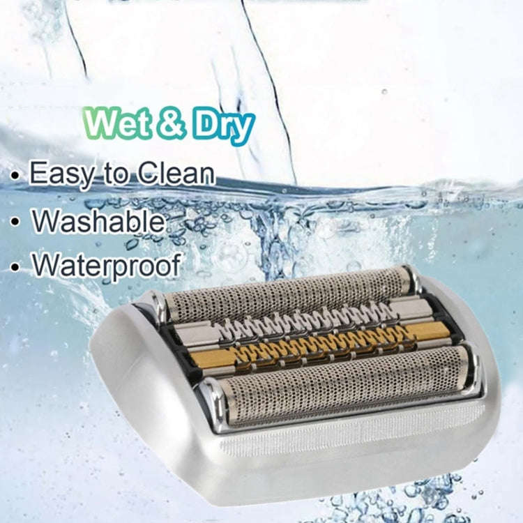 For Braun Series 9 Pro Electric Shaver 94M Blade Gold Mesh Cover, Style: Without Words(Plastic Seal)