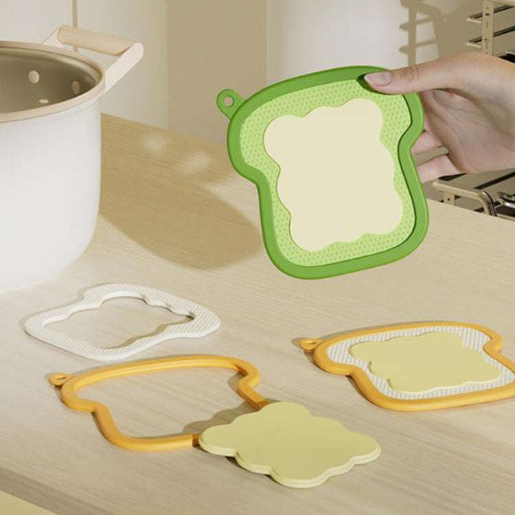3-In-1 Removable Heat Protecting Pad Household Heat Resistant Tabletop Placemats(Yellow)