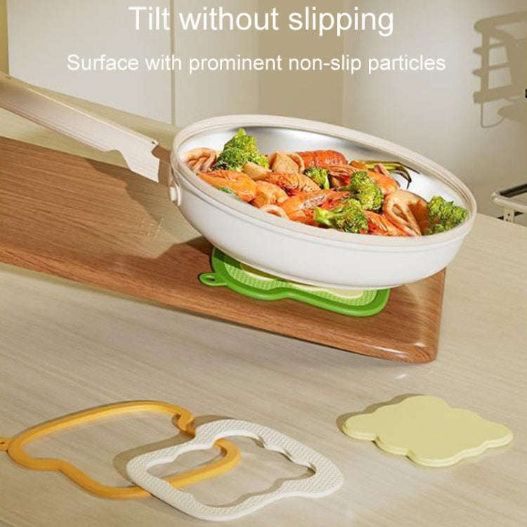 3-In-1 Removable Heat Protecting Pad Household Heat Resistant Tabletop Placemats(Yellow)