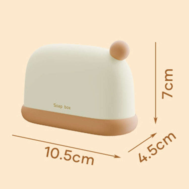 Traveling Portable Sealed Soap Box Household Bathroom Soap Holder(White)