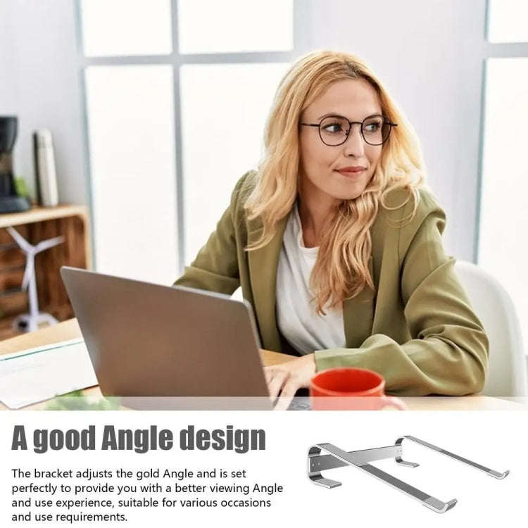 Aluminum Alloy Desktop Laptop Stand(Black)