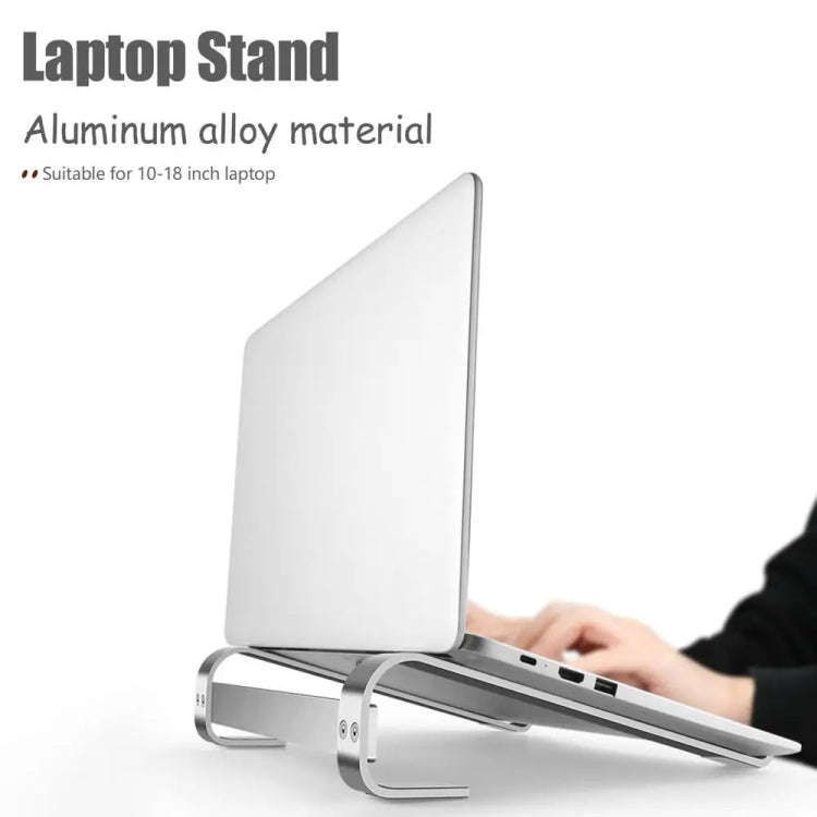 Aluminum Alloy Desktop Laptop Stand(Silver)