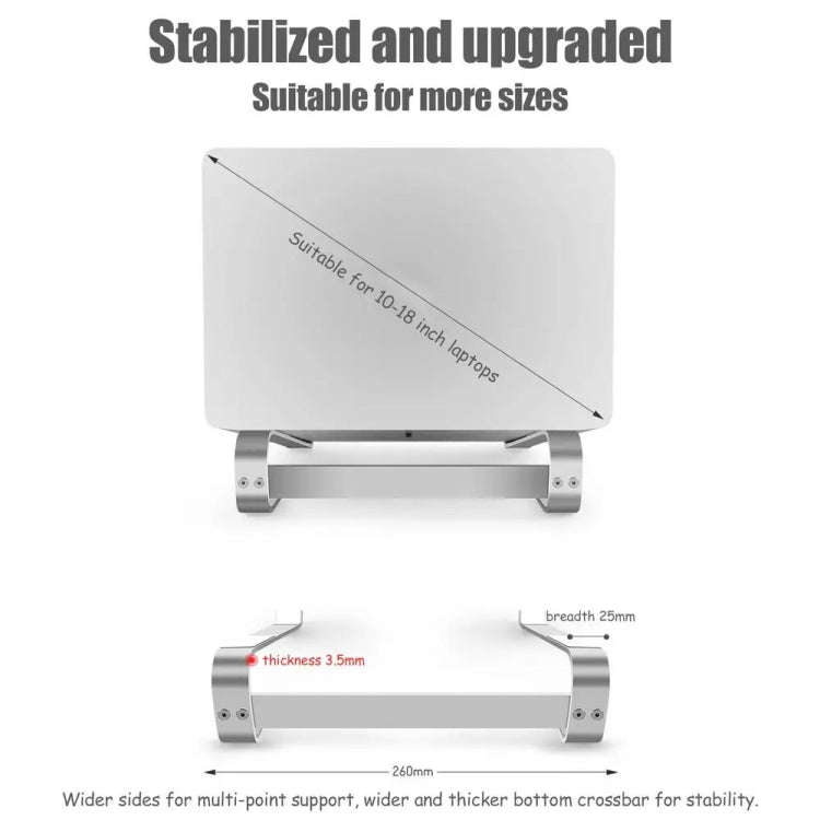 Aluminum Alloy Desktop Laptop Stand(Black)
