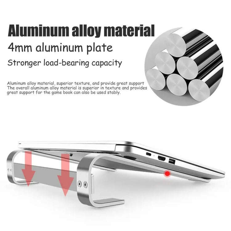 Aluminum Alloy Desktop Laptop Stand(Black)