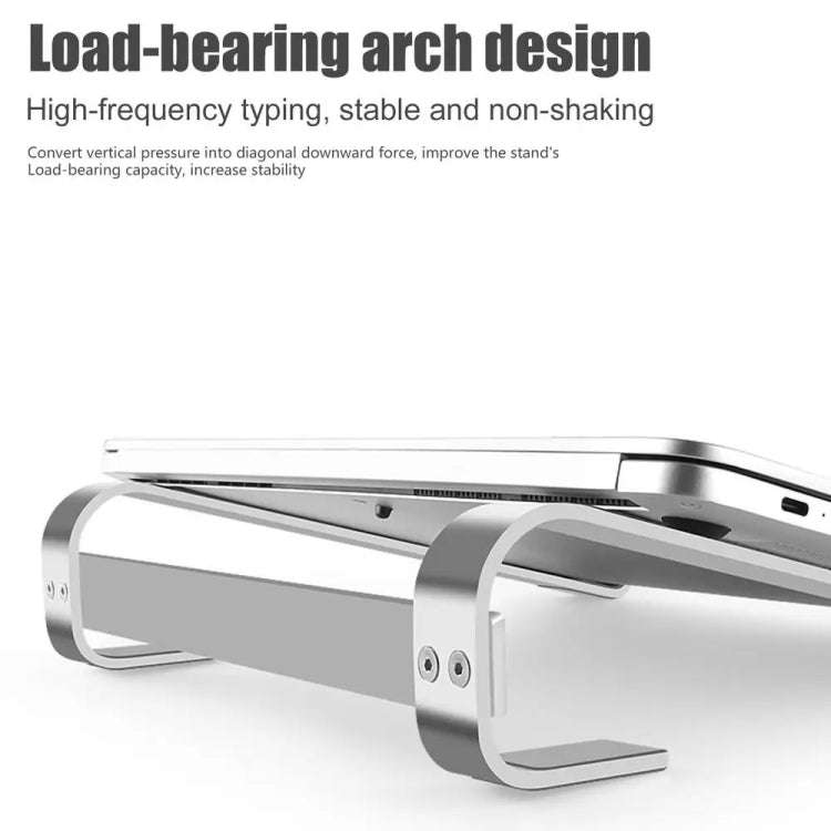 Aluminum Alloy Desktop Laptop Stand(Black)