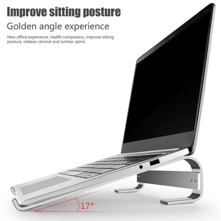 Aluminum Alloy Desktop Laptop Stand(Black)