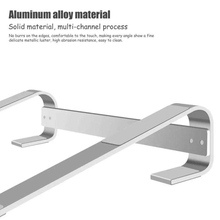 Aluminum Alloy Desktop Laptop Stand(Black)