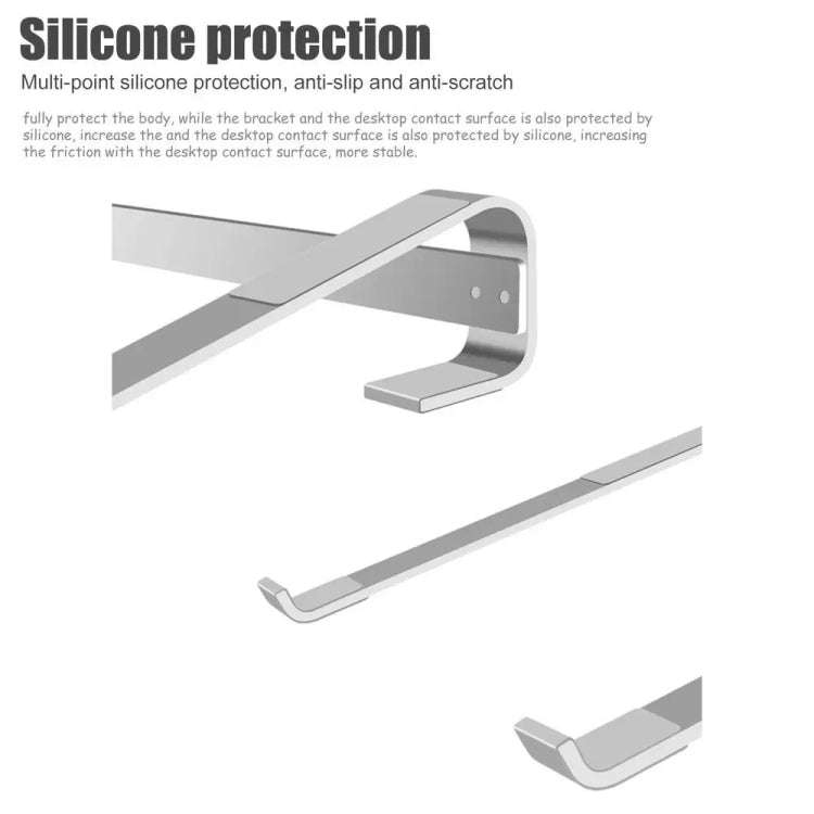 Aluminum Alloy Desktop Laptop Stand(Black)