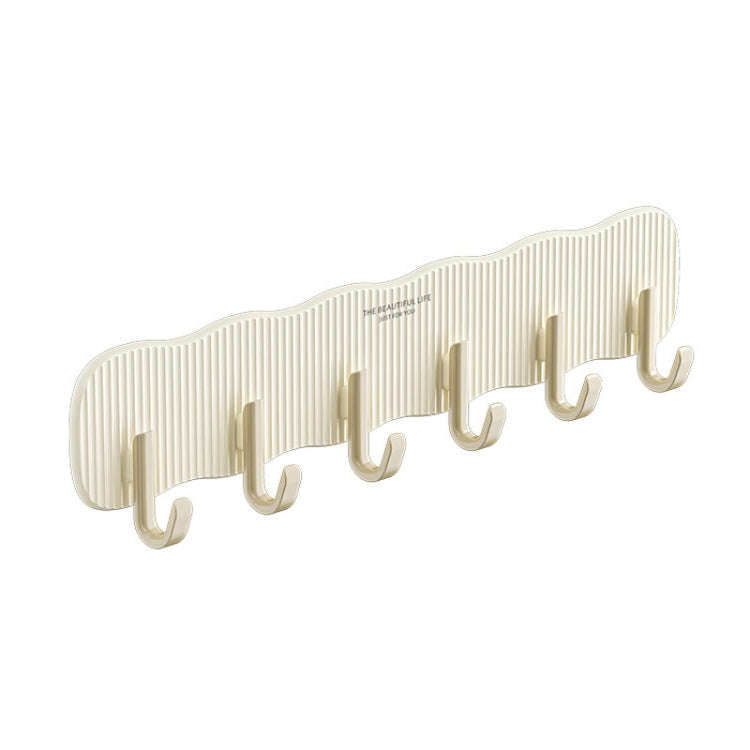 Household No-Punch Fixed Hooks Bathroom Hanging And Storage Hooks(Yellow)