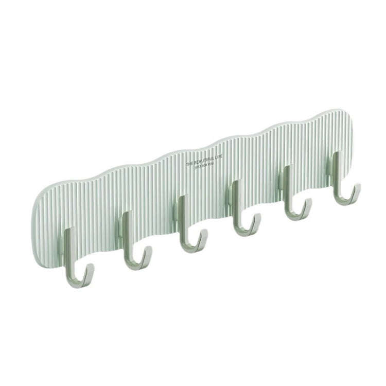 Household No-Punch Fixed Hooks Bathroom Hanging And Storage Hooks(Green)
