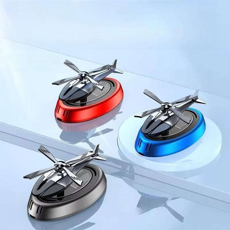 Car-Mounted Solar Rotating Airplane Aromatherapy Ornaments(Red)