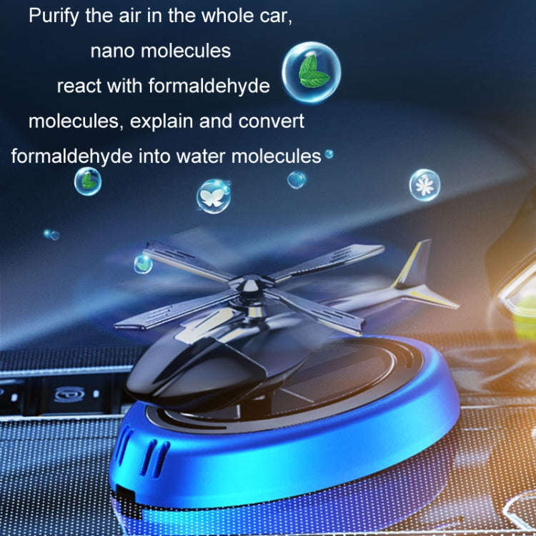 Car-Mounted Solar Rotating Airplane Aromatherapy Ornaments(Red)