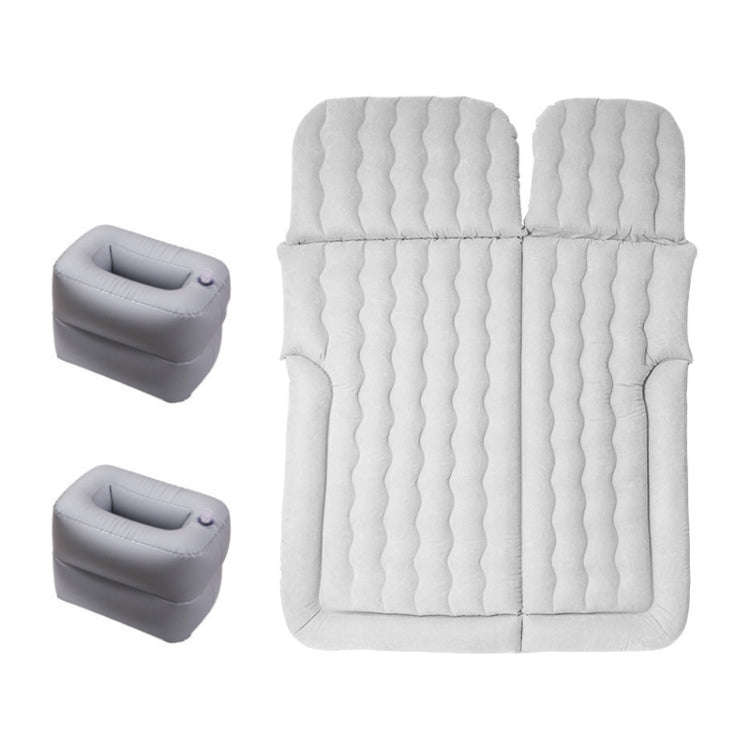 Inflatable Mattress For Car Travel SUV Rear Seat/Trunk, Color: Gray Dual-purpose Square Pier