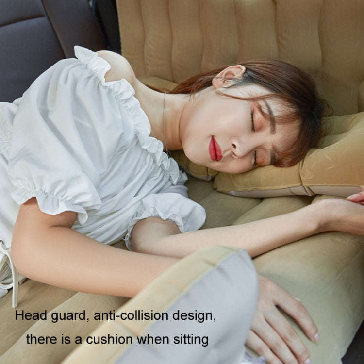 Inflatable Mattress For Car Travel SUV Rear Seat/Trunk, Color: Black Dual-purpose Square Pier